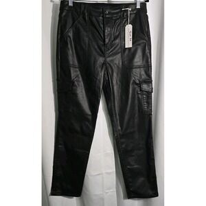 Sanctuary Denium Women's Hayden Slim Black Coated Slim Straight Leg Size 32 $169